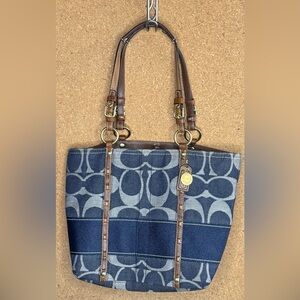 LEGACY Coach Denim Tote 11179
